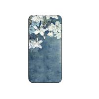 华为JKM-AL00b畅玩20手机壳KOZ-AL00荣耀X20 X20se女款挂绳软壳5g 深蓝花 单壳 无腕带 JKM