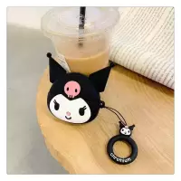 美乐蒂玉桂狗Airpods保护套pro4苹果2/3代蓝牙无线耳机套硅胶软壳 适用AirPods1代2代 立体米妮头+指环