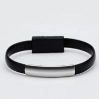 创意便携手腕手环数据线 充电宝USB线短 I8/ipx/iphone11苹果安卓 安卓 黑色