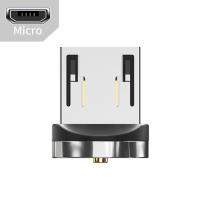 磁吸数据线Type-C适用苹果华为一拖三快充5A安卓三合一小米充电线 单独安卓磁吸头[不带充电线] 1米黑色[540度旋