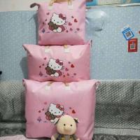 装棉被子子收纳袋子牛津布搬家用超大号衣物行李袋衣服打包整理袋 粉色KT 小号2个装