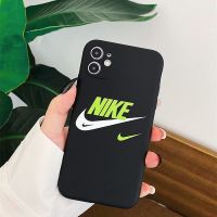 realme真我X7Pro潮牌v5手机壳x50耐克v3磨砂x2pro苹果11软壳XS6s 黑底绿NK软壳 realmex