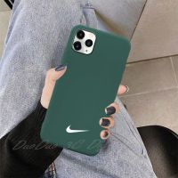 iPhoneX/XS/6/7/8P苹果新款ins情侣手机壳11ProMax肤感耐克男女SE [暗夜绿] iPhone 1