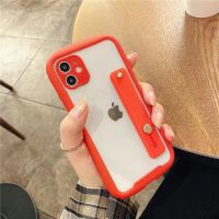 苹果11/12手机壳iPhone13小蛮腰x/xr全包镜头78p防摔xsmax华为P30 iface小蛮腰腕带-红色 苹