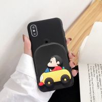 苹果12 mini xs 11 pro max xr 6 7 8Plus机壳女零钱包斜挎绳se2 汽车小新(零钱包)无绳