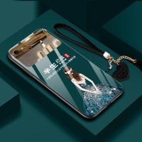 苹果7/8plus手机壳半生已过iPhone6splus玻璃镜面x化妆镜11保护壳 半生已过-绿色[单壳] 苹果12mi