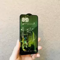 8D美妆膜苹果x钢化膜iPhonex全屏覆盖xr手机xmax贴膜8p屏保镜子膜 全屏镜子膜[绿色]一片装 苹果X/Xs[