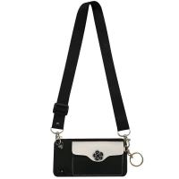 雏菊插卡零钱包苹果x/xs手机壳6s6p7p挂绳XR软壳xsmax女11promax [黑色tpu-黑色山茶花钱包+挂绳