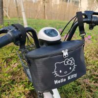 电动车储物挂包滑板踏板摩托车电瓶单车布兜雨衣手机充电器收纳袋 KT猫(大容量)车头包送防水袋