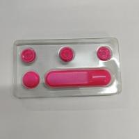 P1理线器 数据线磁吸收纳器 P1集线器 桌面归纳车载充电线理线器 玫红色