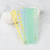 十字绣线穿线板刺绣理线器绕线板塑料加厚挂线板大孔绣花线缠线板 加厚线板+数字贴(无工具) 3块装