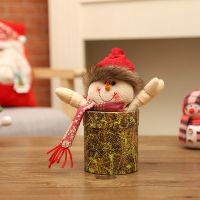 新款圣诞节礼物平安夜包装苹果盒糖果罐装饰品 雪人款