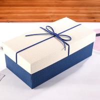 长方形包装礼盒玻璃杯礼盒生日节日礼物盒精美盒子礼袋手办包装盒 蓝底白盖 礼盒