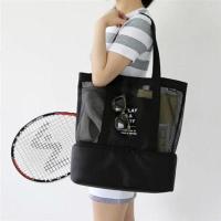 防水大容量干湿分离包男女健身游泳泳衣装备收纳袋洗澡洗浴沙滩包 黑色