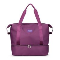 2020新款潮旅行包大容量女外出短途手提健身行李收纳袋子出差旅游 魅力紫 收藏店铺