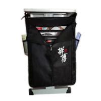 收纳学生挂袋书桌挂书袋初中课桌神器桌边挂书袋大容量拉链防尘面 2层小款-无防滑绳杯袋 拉链防尘款+防滑绳