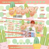 青春有你3余景天同款应援手幅透扇礼包明信片周边钥匙扣收藏 余景天登机牌