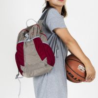 超轻背包折叠轻便双肩包旅行户外出游野营登山防水小包儿童书包女 浅灰酒红
