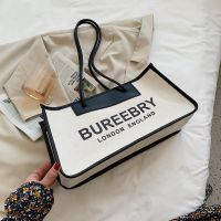 法国小众包包2021新款时尚单肩腋下包女包夏季帆布大容量托特大包 黑色