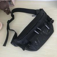 ins日系原宿港风机能工装胸包女ulzzang百搭学生斜挎包男反光腰包 反光腰包黑大标(无挂件) 收藏店铺 送礼物 优先