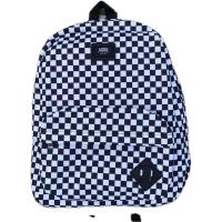 van黑白棋盘格书包男背包女双肩包大容量日系潮牌百搭电脑包 最高版本帆布款van斯书包