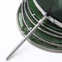 涂胶防挂鱼护加厚鱼护网鱼网兜鱼网活鱼袋装鱼袋钓鱼网鱼兜渔护装 军绿双圈 军绿25*1.2米口叉护(无礼品)