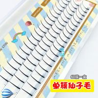 A型假睫毛自然仿真分段式单簇仙女子朵毛自己种植睫毛嫁接套装C翘 仙子毛 9mm 单盒