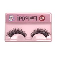 1盒10对小猫假睫毛自然短款日常裸妆浓密交叉学生逼真舞台眼睫毛 小猫027 单独5对睫毛