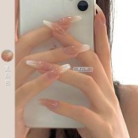 2021年新款冰透奶茶裸色指甲油胶美甲果冻流行色光疗琥珀透色粉色 [乳白色] 10ml 黑瓶