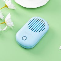 嫁接睫毛吹风机小风扇usb充电器美睫专用工具无叶电动睫毛吹干器 竖纹(天蓝)