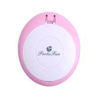 嫁接睫毛充电吹风机 睫毛吹干器小风扇 美睫带镜子迷你种睫毛工具 粉红色