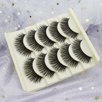 超浓密长款假睫毛自然逼真拉丁舞台妆夜店演出上睫毛 5对装/ 一盒睫毛