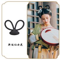 敦煌坦领汉服cos飞天发髻古装假发唐朝贵妃影视影楼拍摄古风演出 新版仙女花