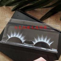 白色假睫毛cos上下硬梗手工单簇宝石之国动漫舞台妆五条悟可染色 上睫毛送胶水