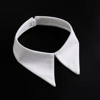 大翻领韩版假领子女士新款百搭毛衣装饰领衬衣领秋冬假领子 白色单尖领