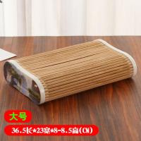 夏季透气空心竹枕头麻将汗蒸房保健成人护颈椎夏天单人竹编凉席枕 [大号]镂空竹条枕头