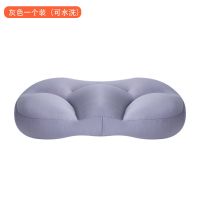 新款云枕头大包围陷入式深睡眠枕单人护颈椎贴肤锁温释压枕五睡区 灰色枕头一个