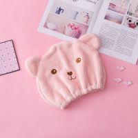 超吸水干发帽女干发神器擦头发速干长发毛巾加厚包头巾的洗头浴帽 粉色1个装