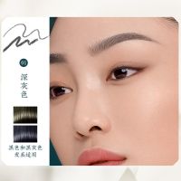 3支装细眉笔双头防水防汗不晕染不脱色新手极细眉笔女学生 持装细头眉笔 01深灰