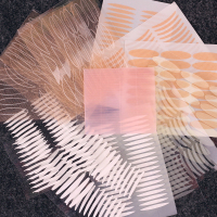 17款混合装双眼皮贴新手初学者网纱透明网格肤色款月牙宽型双眼皮 17款双眼皮贴混合款 送工具套1套