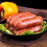 台湾风味肉肠火山石烤肠肉香肠黑椒地道肠热狗肠手工烤肠批发 10根(原味肉肠 )