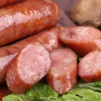 火山石烤肠道地肠火腿肠猪肉香肠黑椒热狗烧烤大香肠脆皮香肠批发 1根试吃装