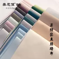 无缝高精密微亮光轻奢加厚真丝墙布壁布简约现代美式客厅卧室背景 真丝墙布