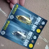 [8个装]巨帝亚酷马全息蝉10克亮片路亚饵远投金属鱼饵翘嘴鲈鱼 全息蝉10克银色1个