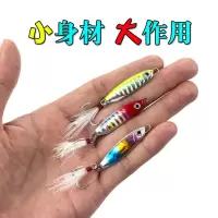 鲲跃路亚饵爆卖岸抛铁板饵超远投淡水海钓鲈鱼翘嘴鲅鱼饵铅鱼假饵 3只装 DUO板 10克混装