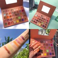 眼影盘40色眼影盘闪粉亮片珠光不飞粉防汗四十色眼影盒彩妆立体 如图