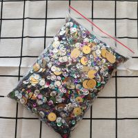 称斤散装彩色珠片亮片 DIY手缝片 幼儿园儿童手工饰品服装辅料 圆形小尺寸混装半斤