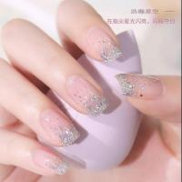 2020年新款铂金爆闪浩瀚星空色甲油胶超闪亮片美甲店专用指甲胶 浩瀚星空 8ml:需要光疗才可以干的