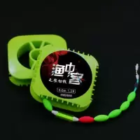 夜光七星漂线组套装全套手工绑传统钓钓鱼鱼线鱼钩成品鲫鱼漂 2.5m[一卷]装 1.0#[子线夹]款