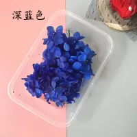干花永生花瓣材料包车挂制作花环干花木绣球装饰手工永生干花包 绣球花瓣/深蓝色1盒